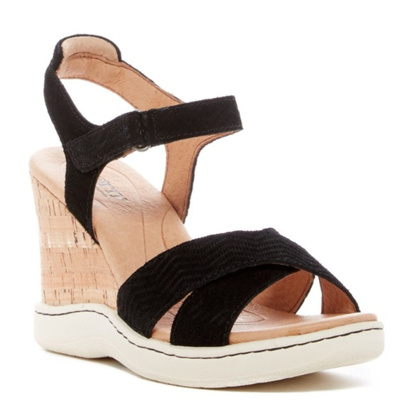 Born Shoes - Born Black Coltyn Wedge Sandal
